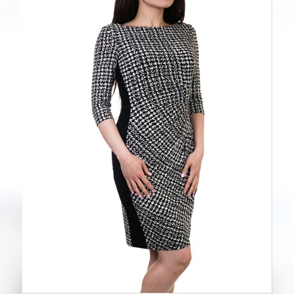Ralph Lauren Dresses & Skirts - Ralph Lauren black and white houndstooth dress 10